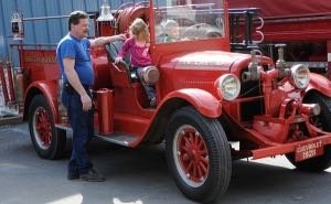 In 2010, at the 100th anniversary of the NBVFD, the vintage 1928 Chevrolet apparatus was a popular attraction for both young and old.